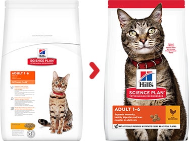 Hill s Science Plan Adult Optimal Care Chicken Cat Food 10kg. Free Delivery at PetShop